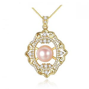 Pearl Hollow Flower Jewelry Set