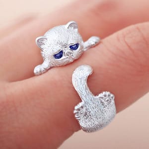 Purr-fect Wrap Cat Ring