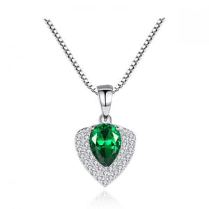 Teardrop Emerald Jewelry Set