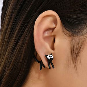 Sneaky Kitty Cat Studs Earrings
