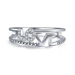 love sterling silver rings