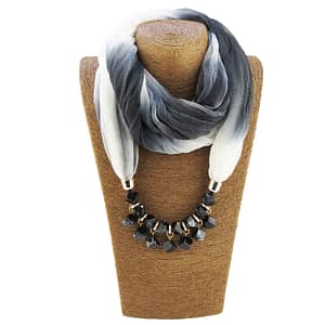 multi-color scarf necklace