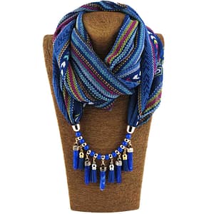 Blue Scarf necklace