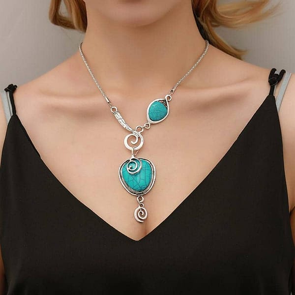 Boho Turquoise Necklace (Buy1 – Get1 free)