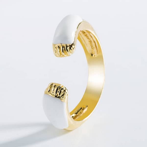 Cute Panda Open Ring Set