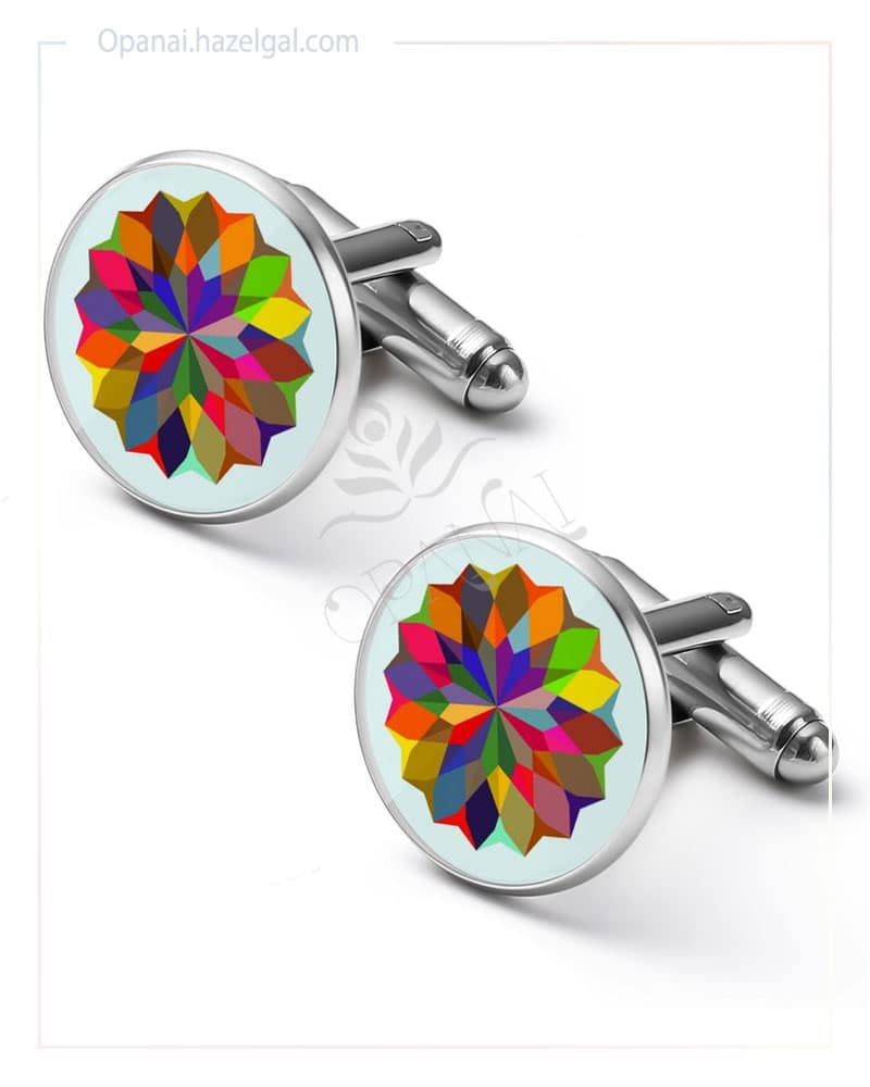 Rainbow Burst Cufflinks - Image 5
