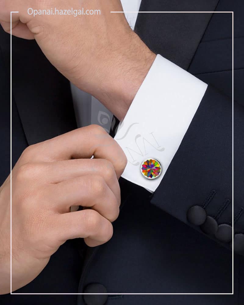 Rainbow Burst Cufflinks - Image 3