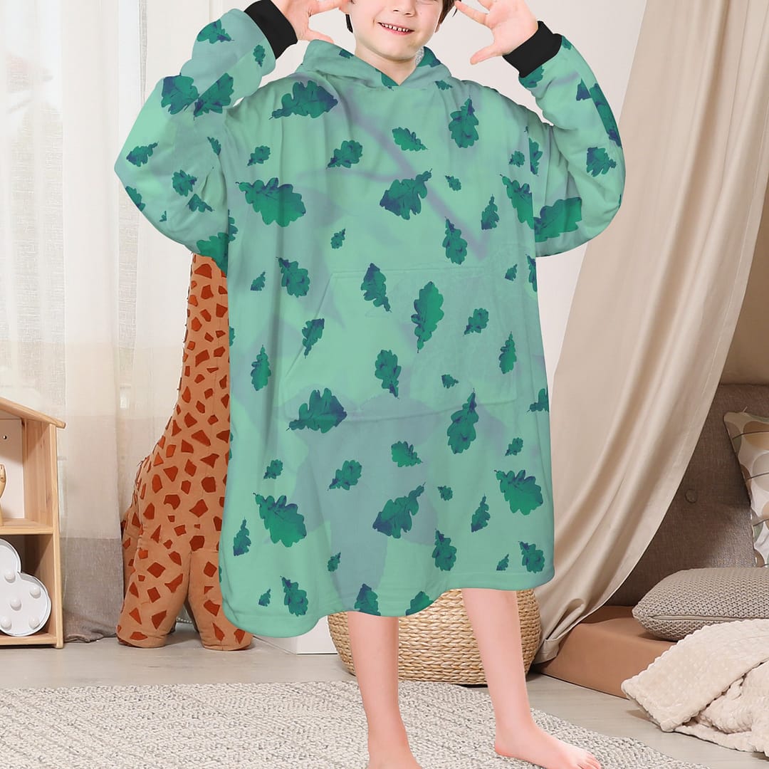'Leaf Your Worries Behind' Snug Hoodie for Kids