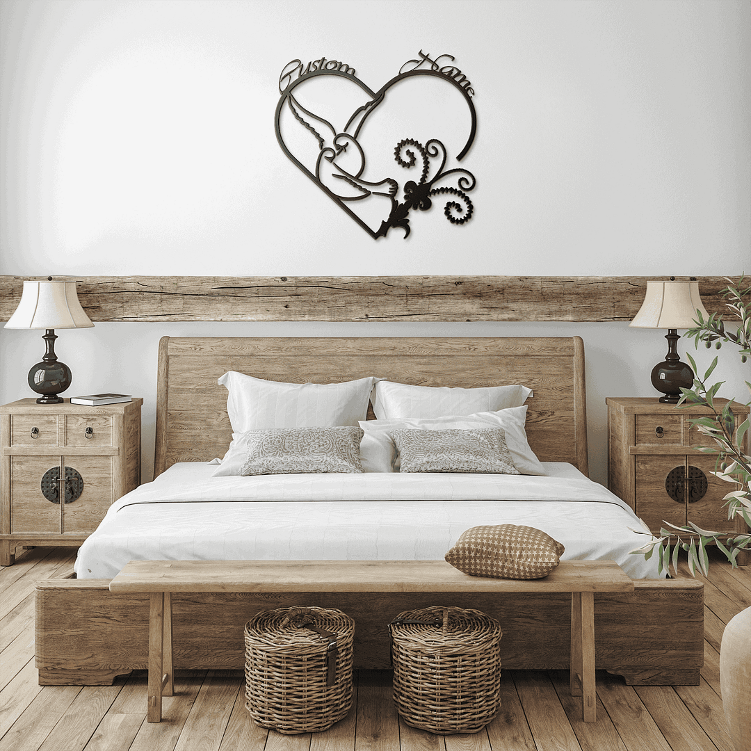 Custom Lovebirds Metal Art - Image 4