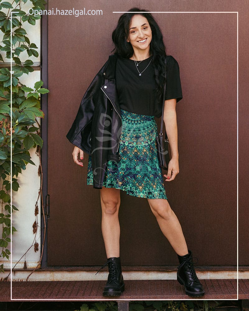 Peacock Mandala Dream Skater Skirt - Image 5