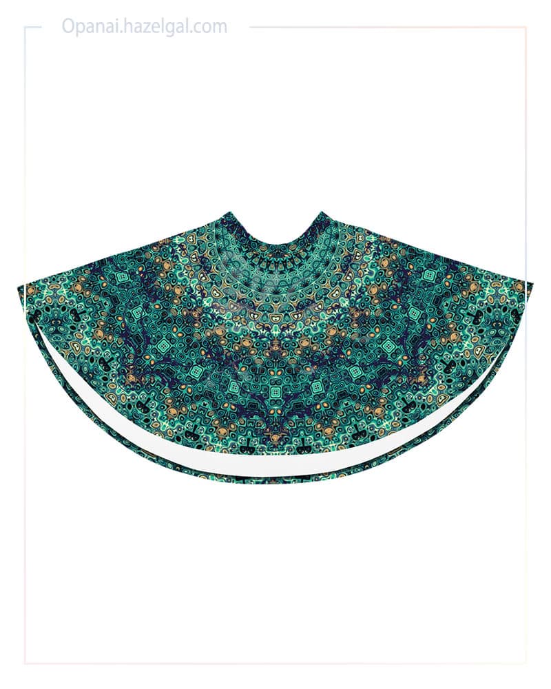 Peacock Mandala Dream Skater Skirt - Image 6