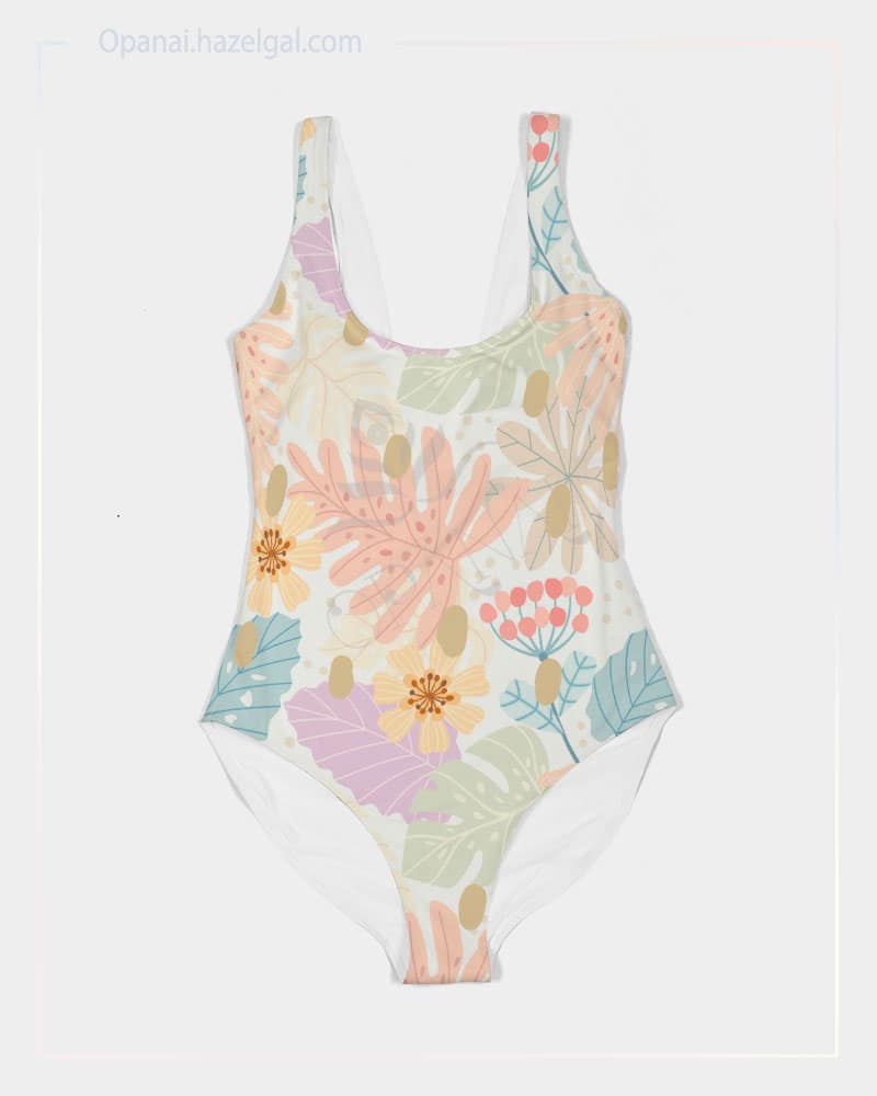 Pastel Petals Women's One-Piece Swimsuit - Image 4