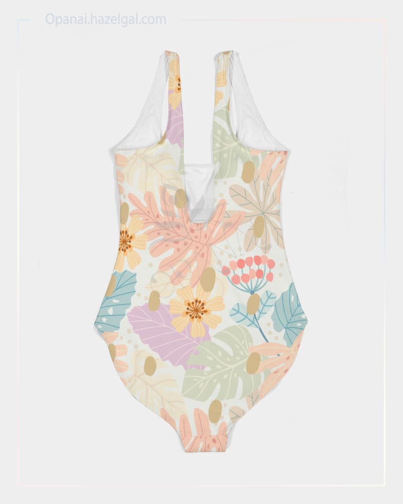 Pastel Petals Women's One-Piece Swimsuit - Image 5