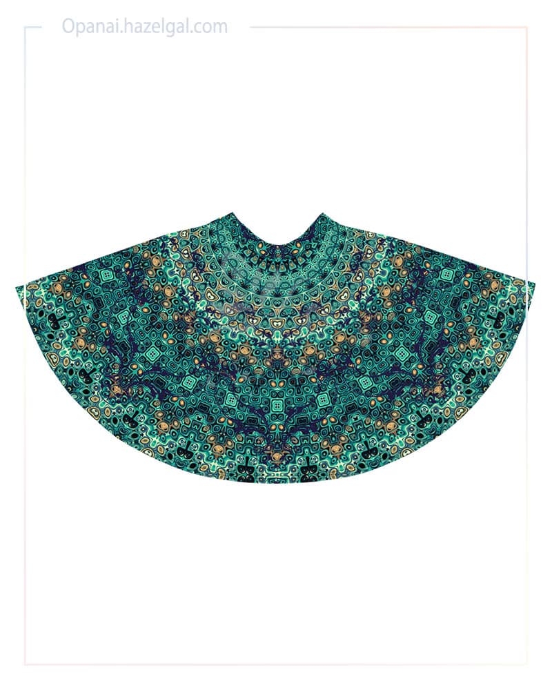Peacock Mandala Dream Skater Skirt - Image 7