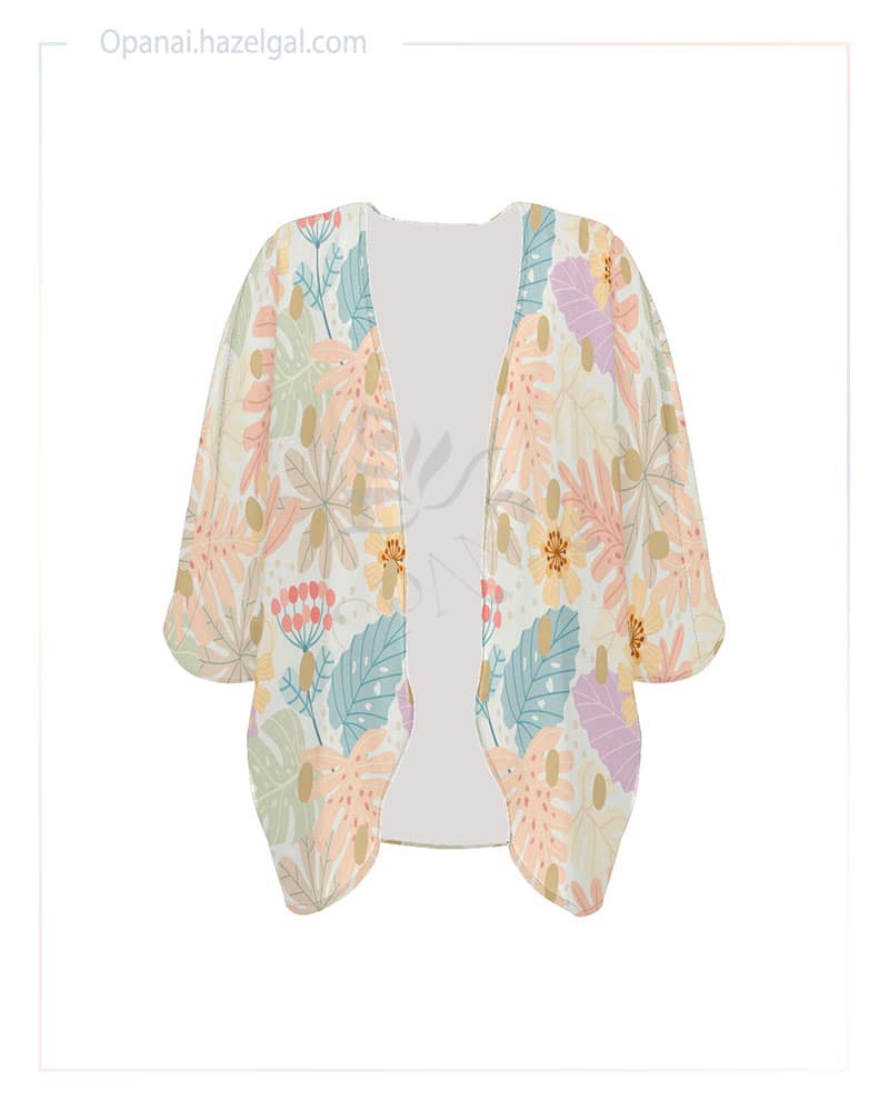 Pastel Petals Women's kimono Cover Up - Image 3