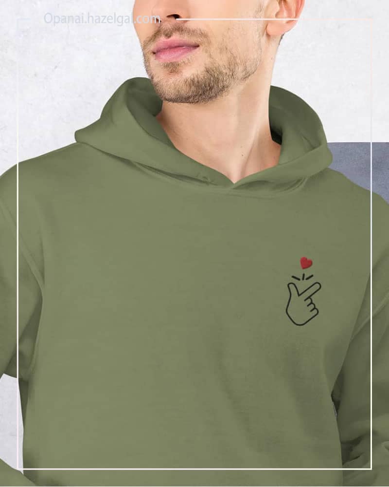 forest green hoodie